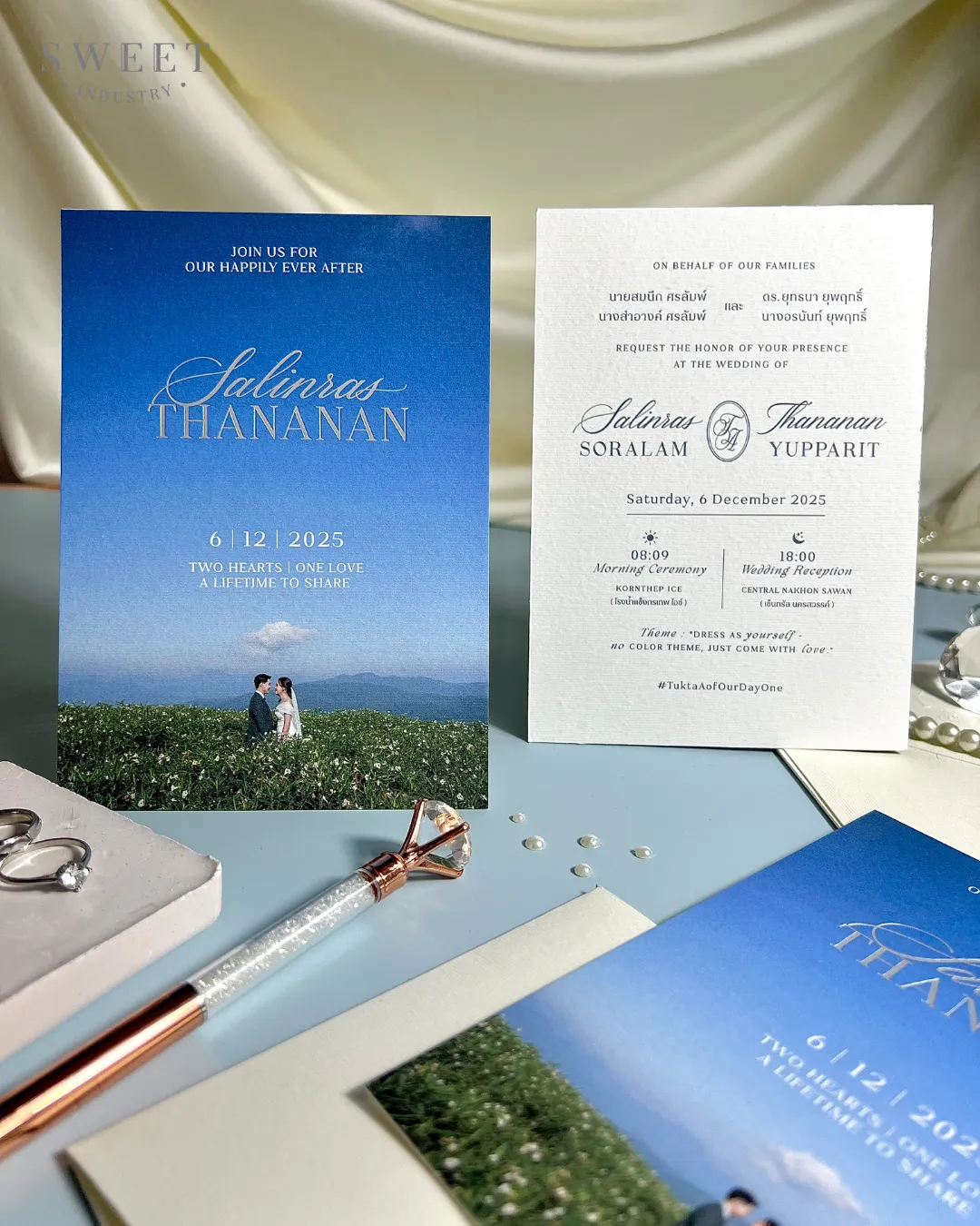 การ์ดแต่งงาน 5*7 นิ้ว