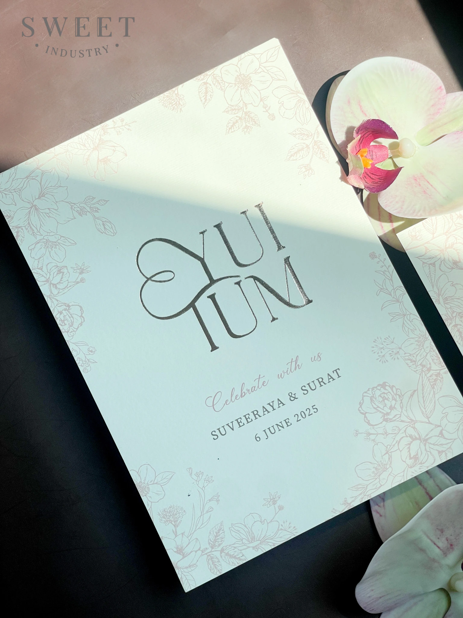 การ์ดแต่งงาน 5*7 นิ้ว
