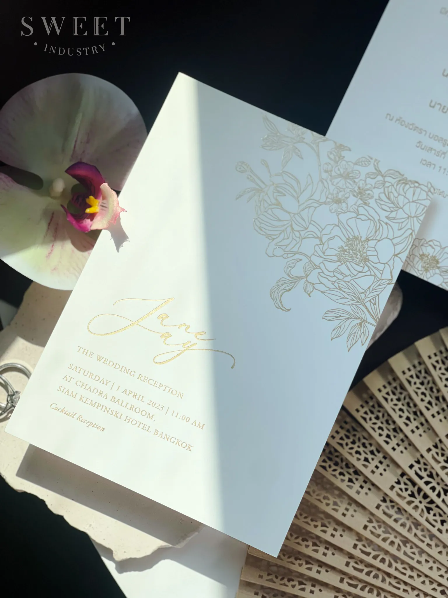 การ์ดแต่งงาน 5*7 นิ้ว