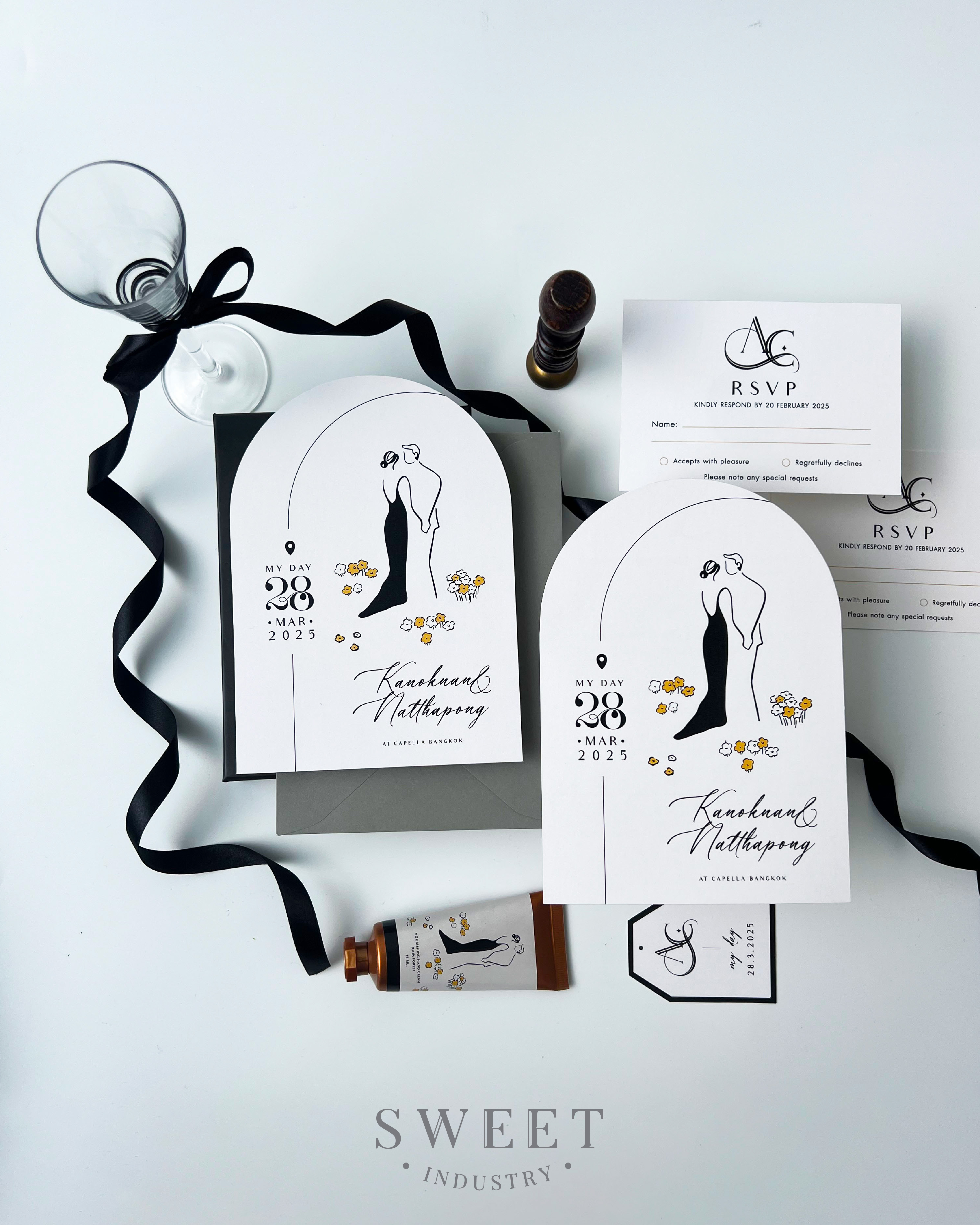 การ์ดแต่งงาน 5*7 นิ้ว ราคา 19 บาท