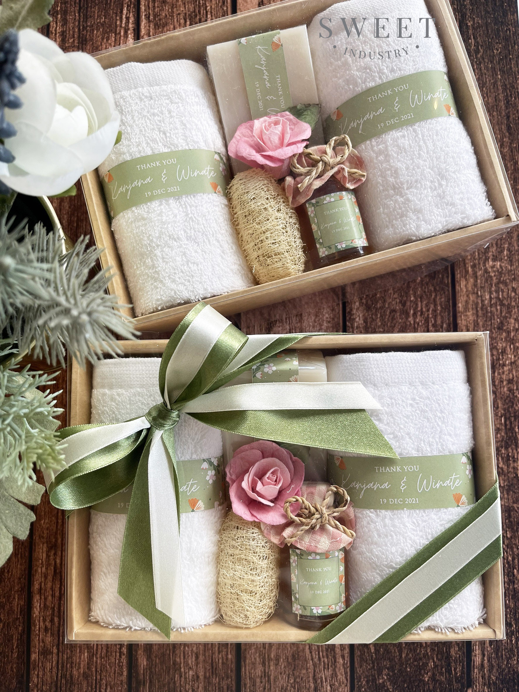 ของรับไหว้ ชุดสปา ผ้าขนหนู สบู่ และน้ำผึ้ง      (Spa Set S)